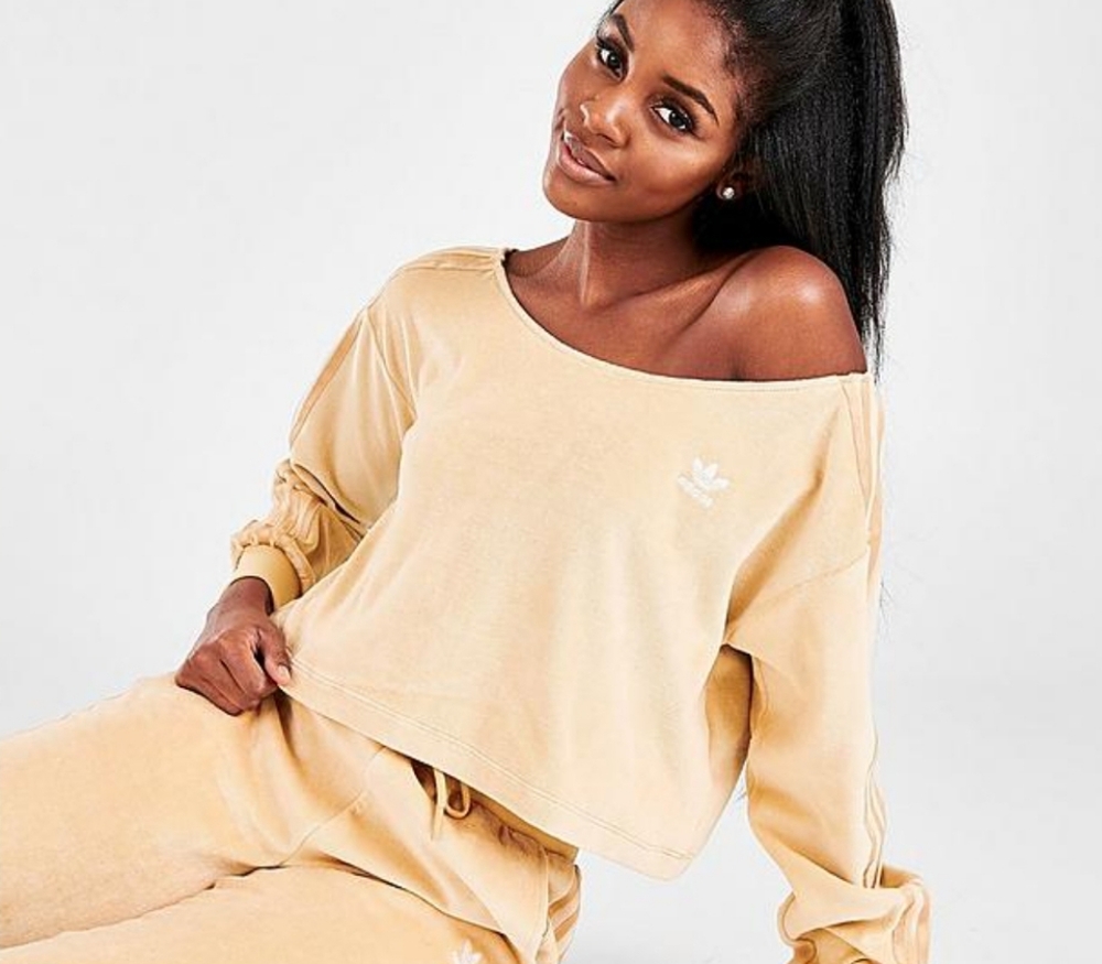 Adidas Relaxed Risque Velour Top